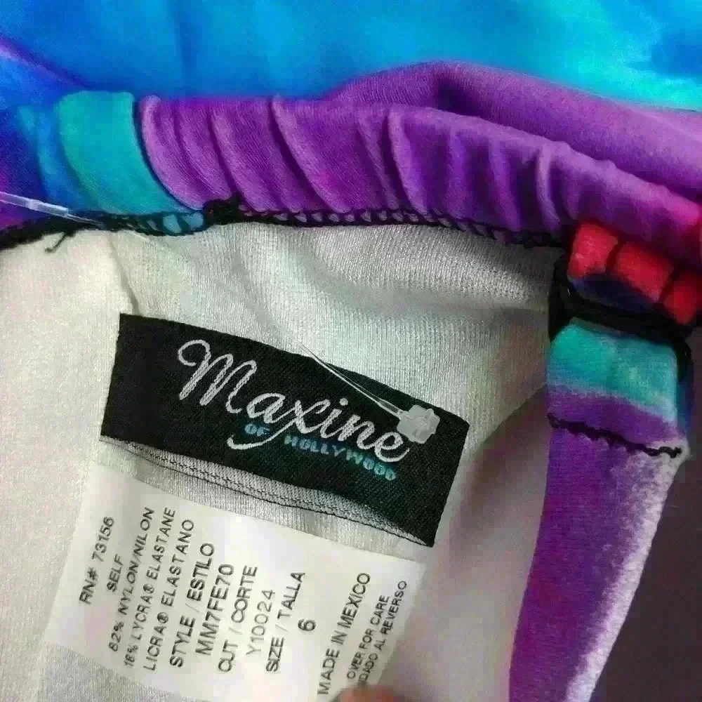 Maxine Of Hollywood Sz 6 Bathing Swim TOP